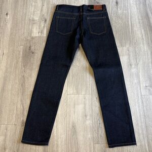 J Lindeberg Stockholm Mens Dark Indigo Raw Straight Leg Denim Jeans 30/32